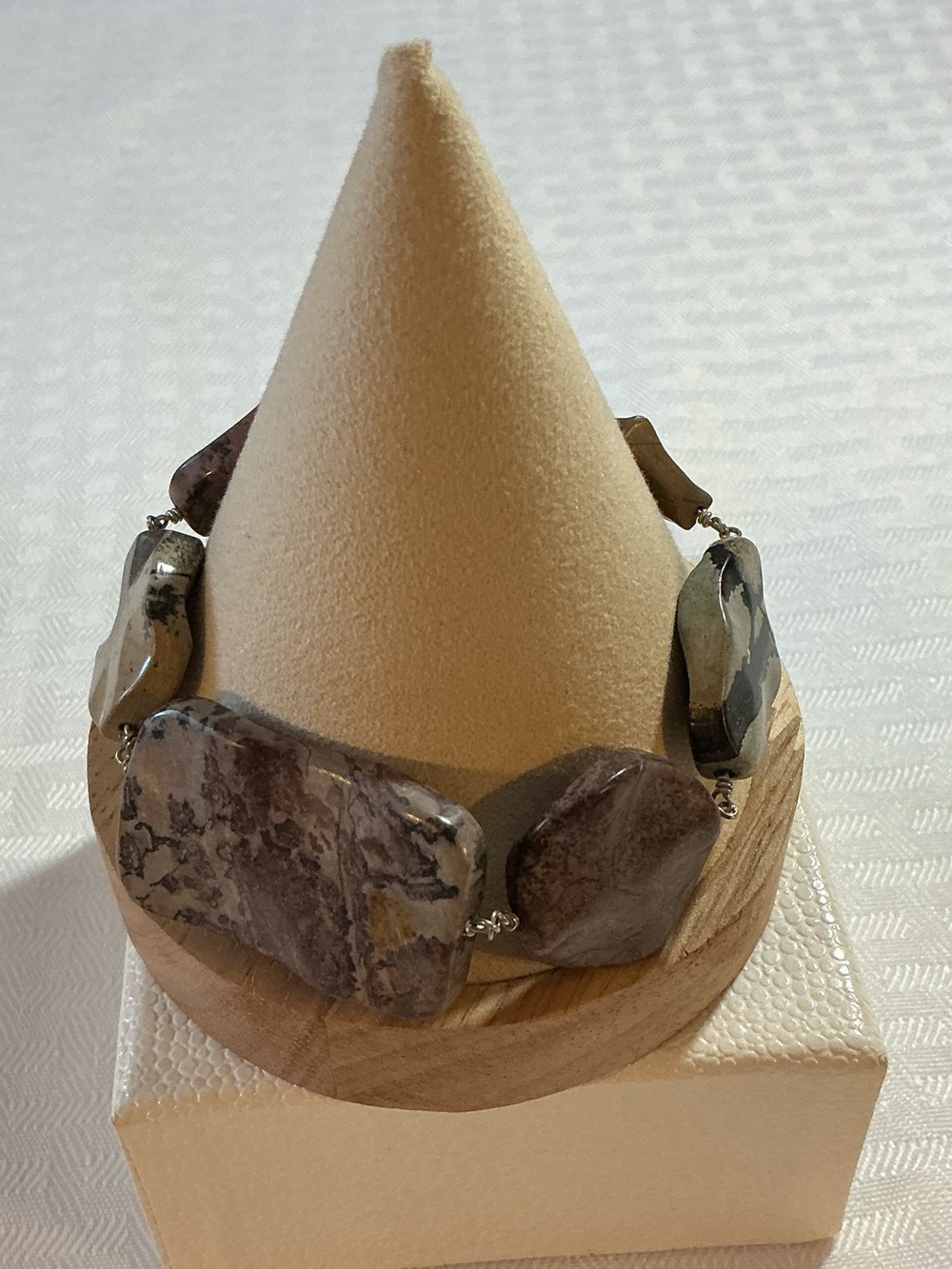 Jay King Authentic Natural Dendritic Jasper Sterling Silver Bracelet